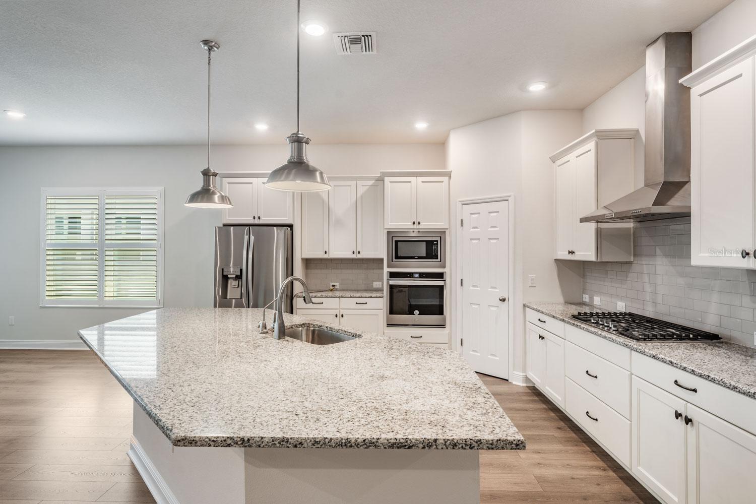 More than ample counter and cabinet space