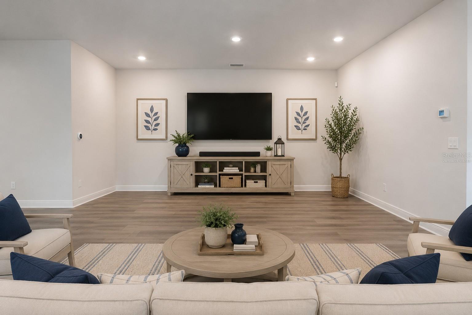 The perfect TV nook (virtually staged)