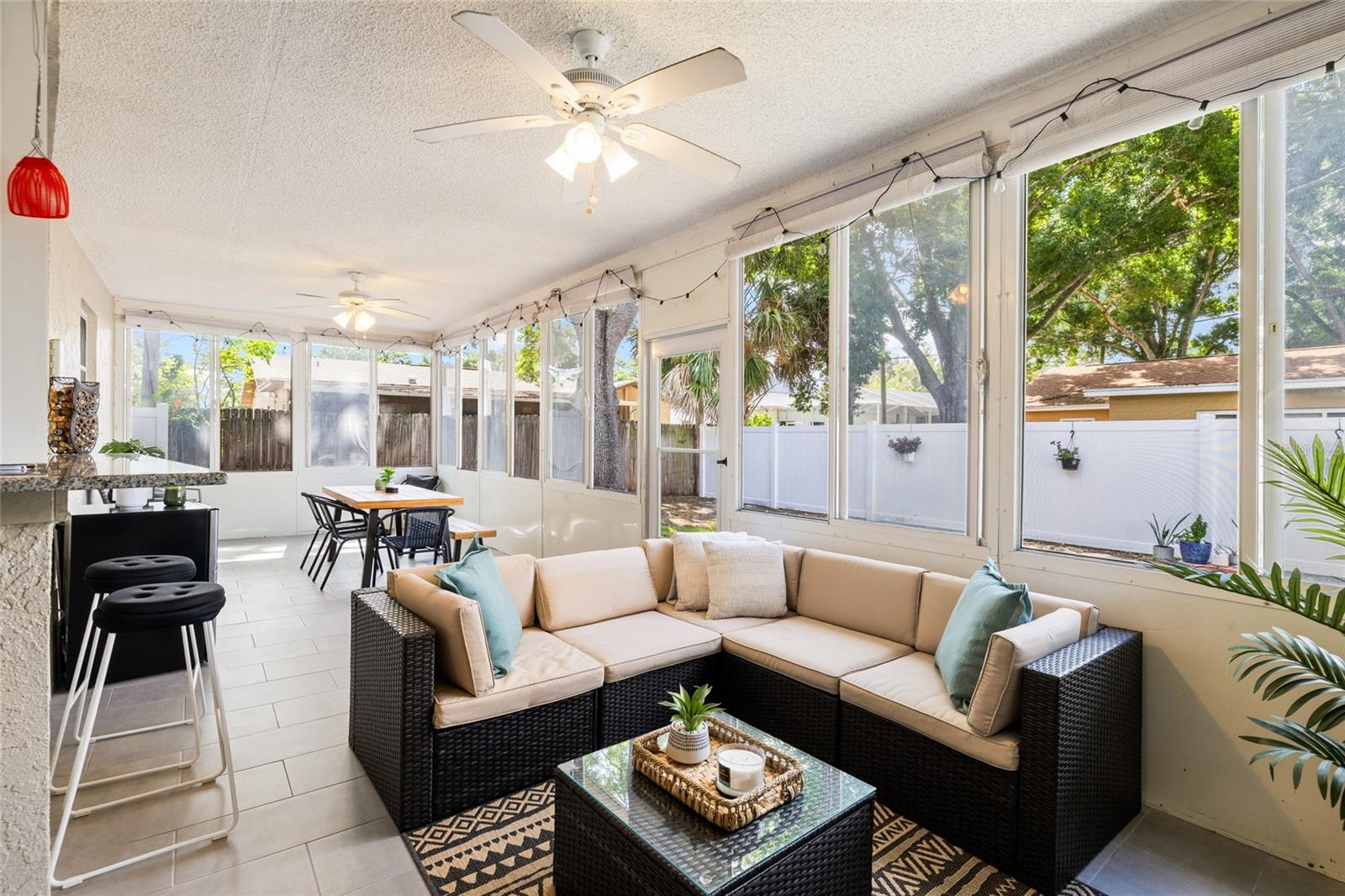 HUGE enclosed Lanai for entertaining friends and family