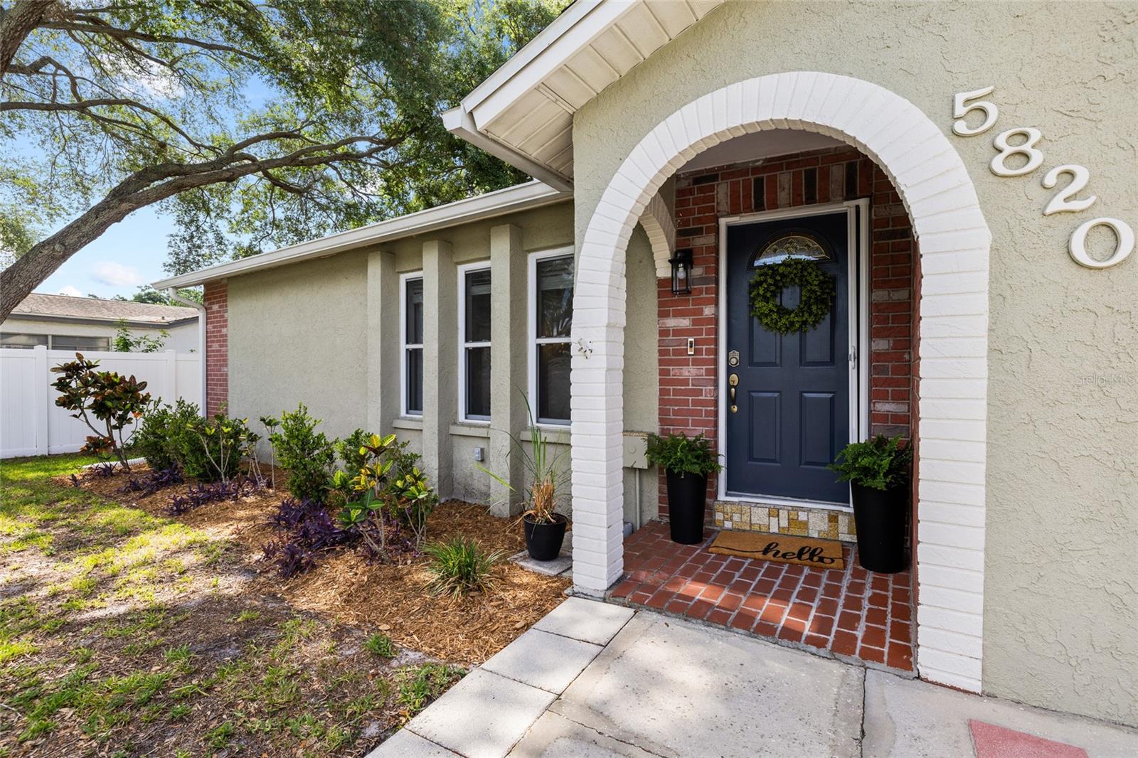 Cute brick front porch