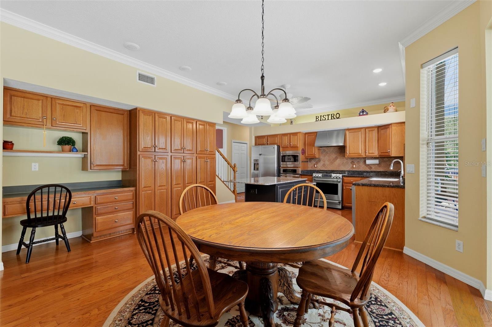 informal eating space in the kitchen