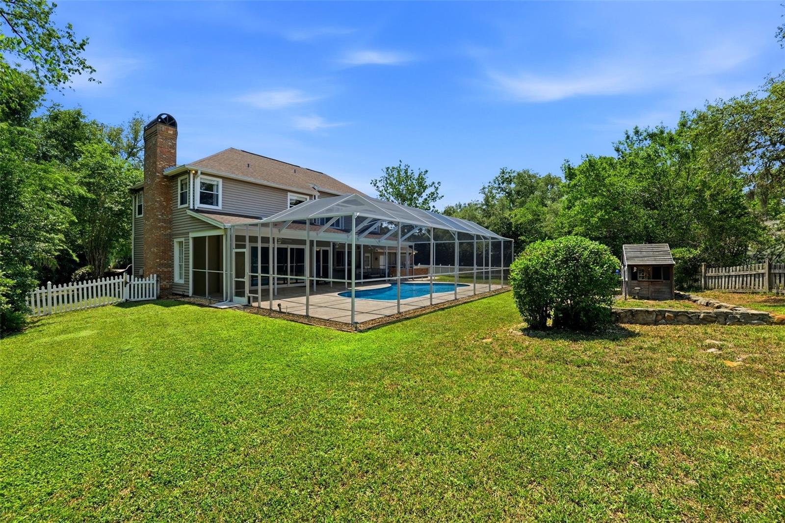 Just over a half acre!