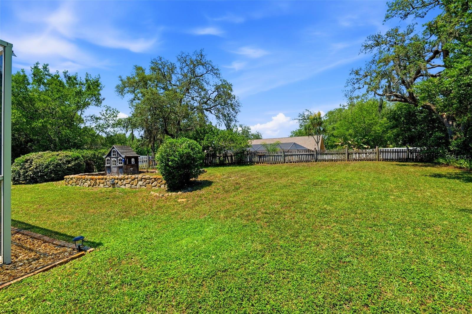 Just over a half acre!