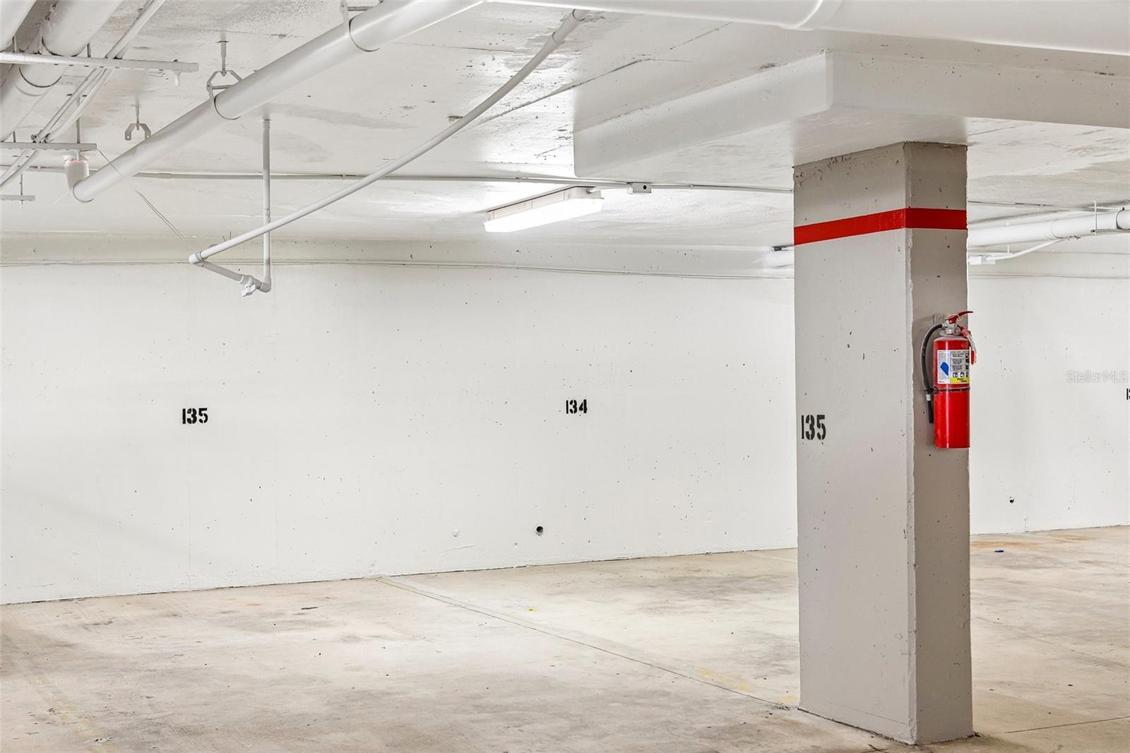 assigned underbuilding parking #135