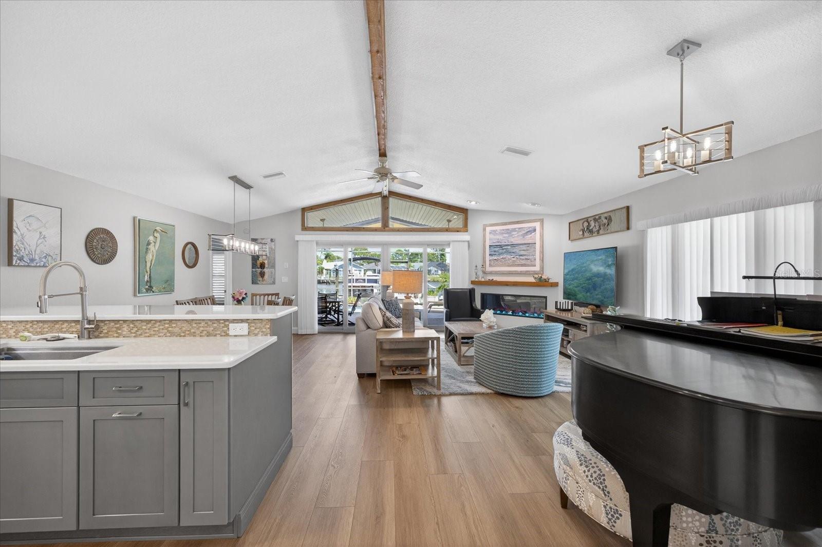 Standing in Foyer facing living room