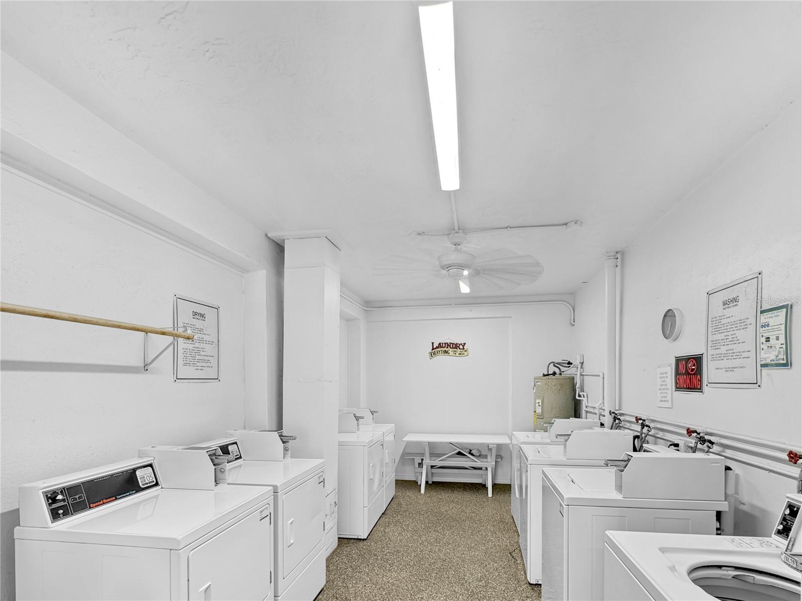 Common laundry area steps away from the unit