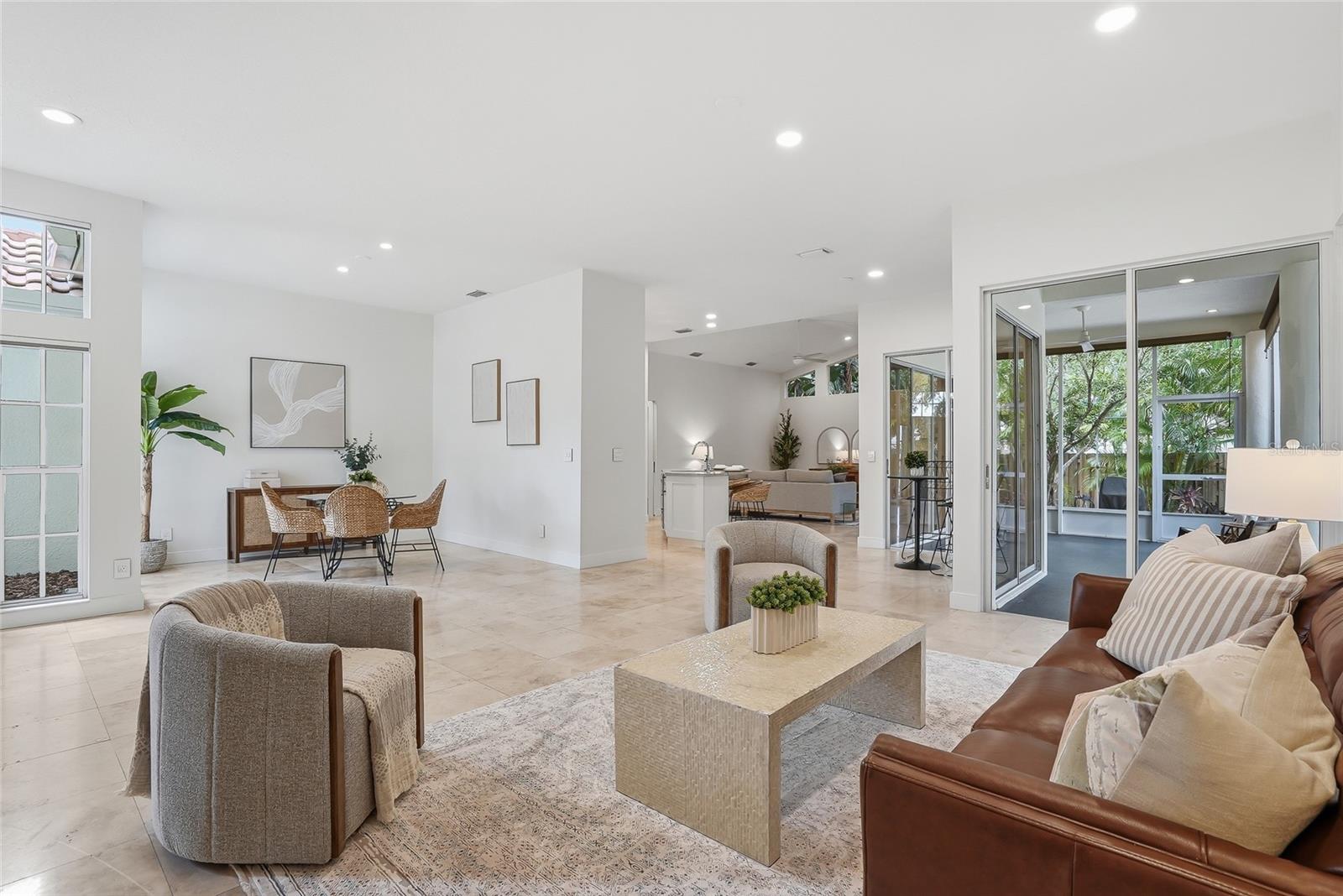 Greeted by classic, light and bright rooms.