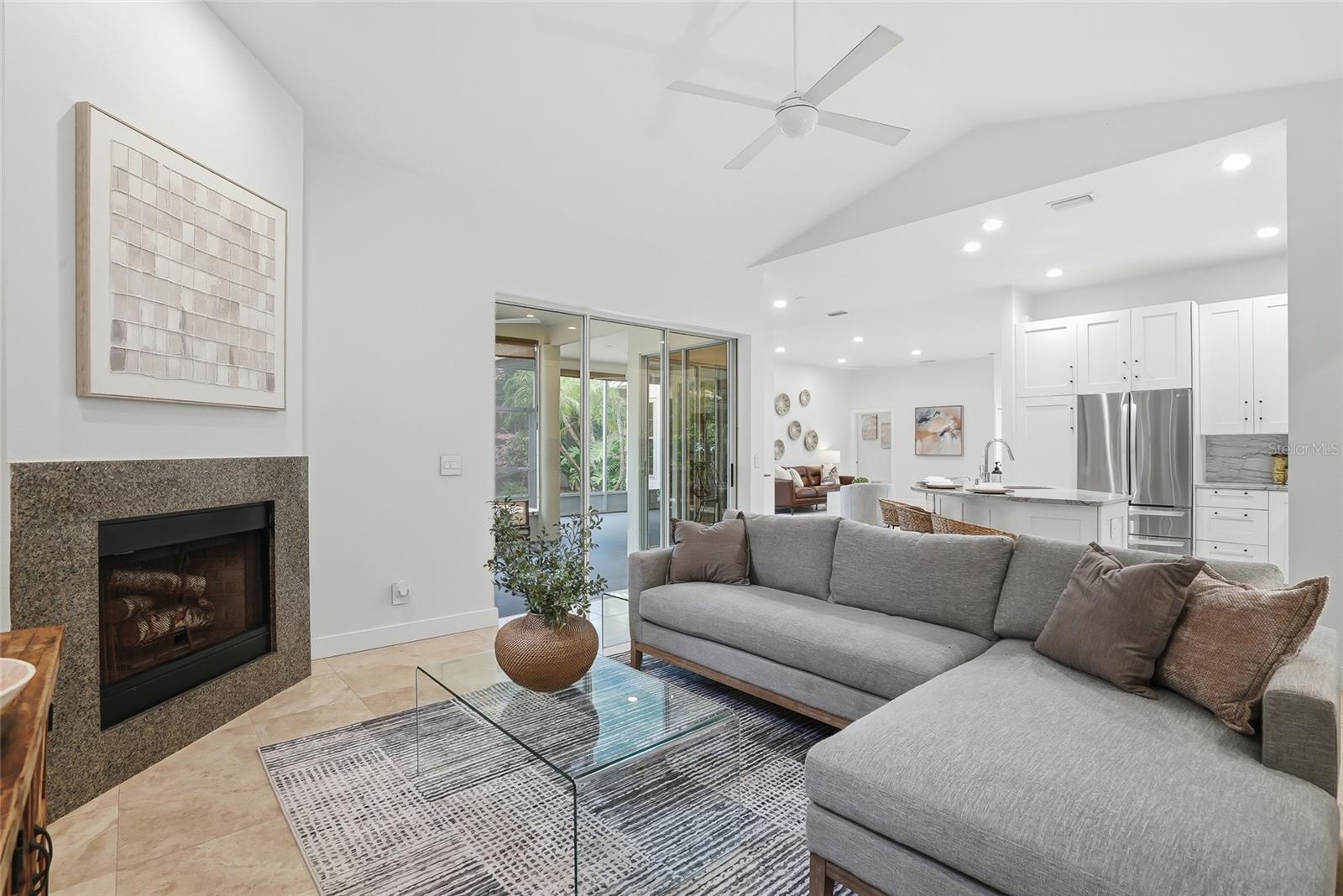 Relax in one of the two living areas.