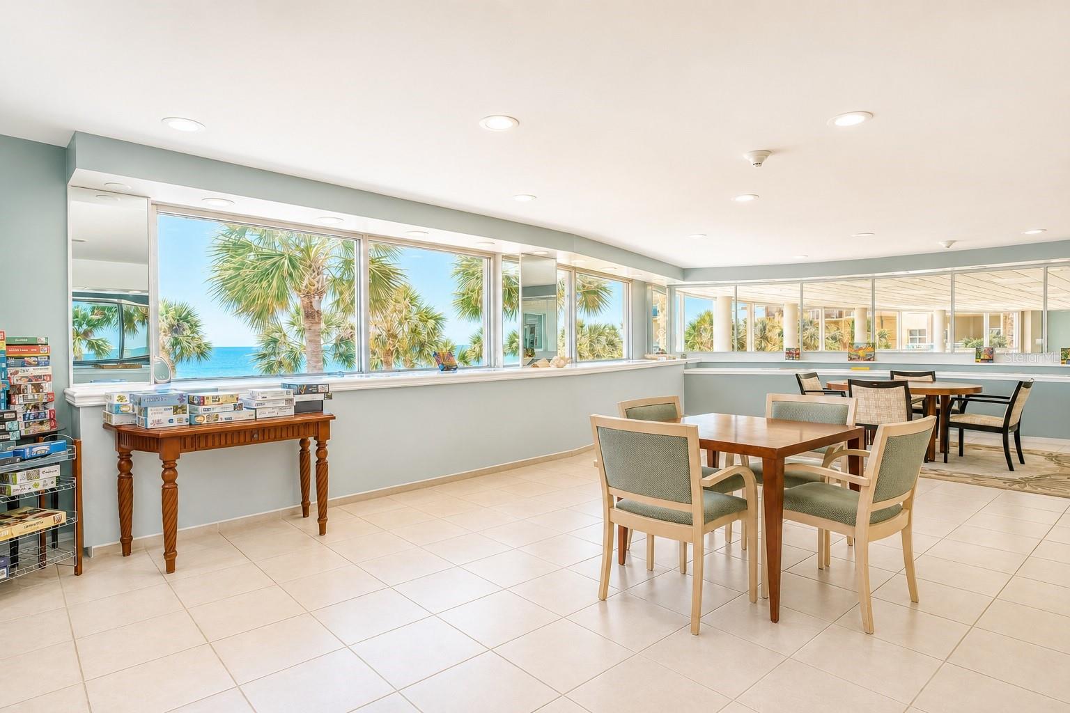 Sunset room, games and office space.