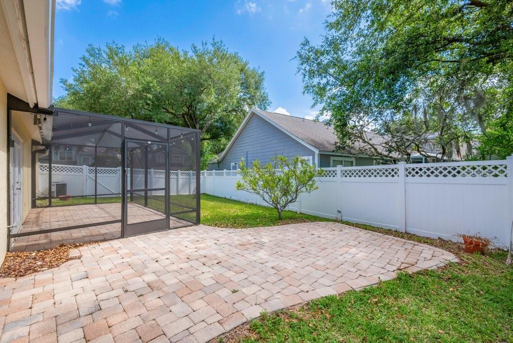 Patio adorned with pavers