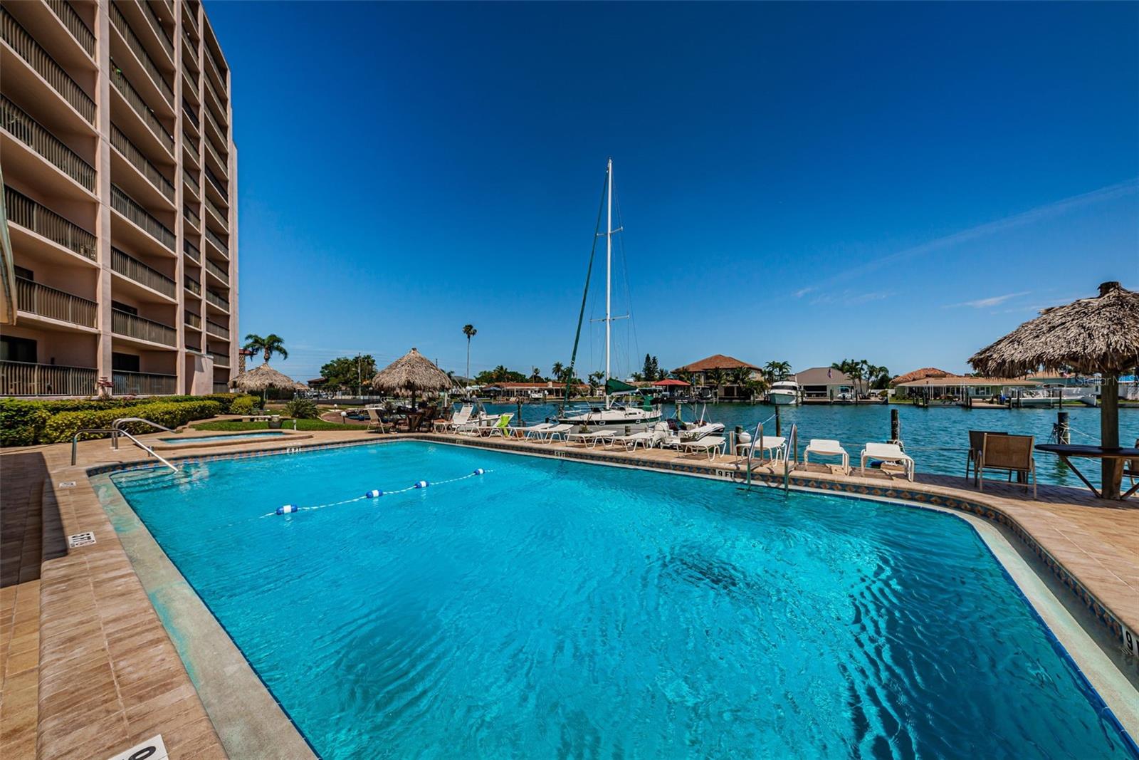 Swimming Pool and Spa dockside