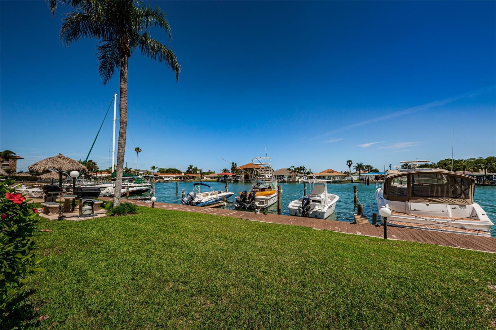 Backyard and water view