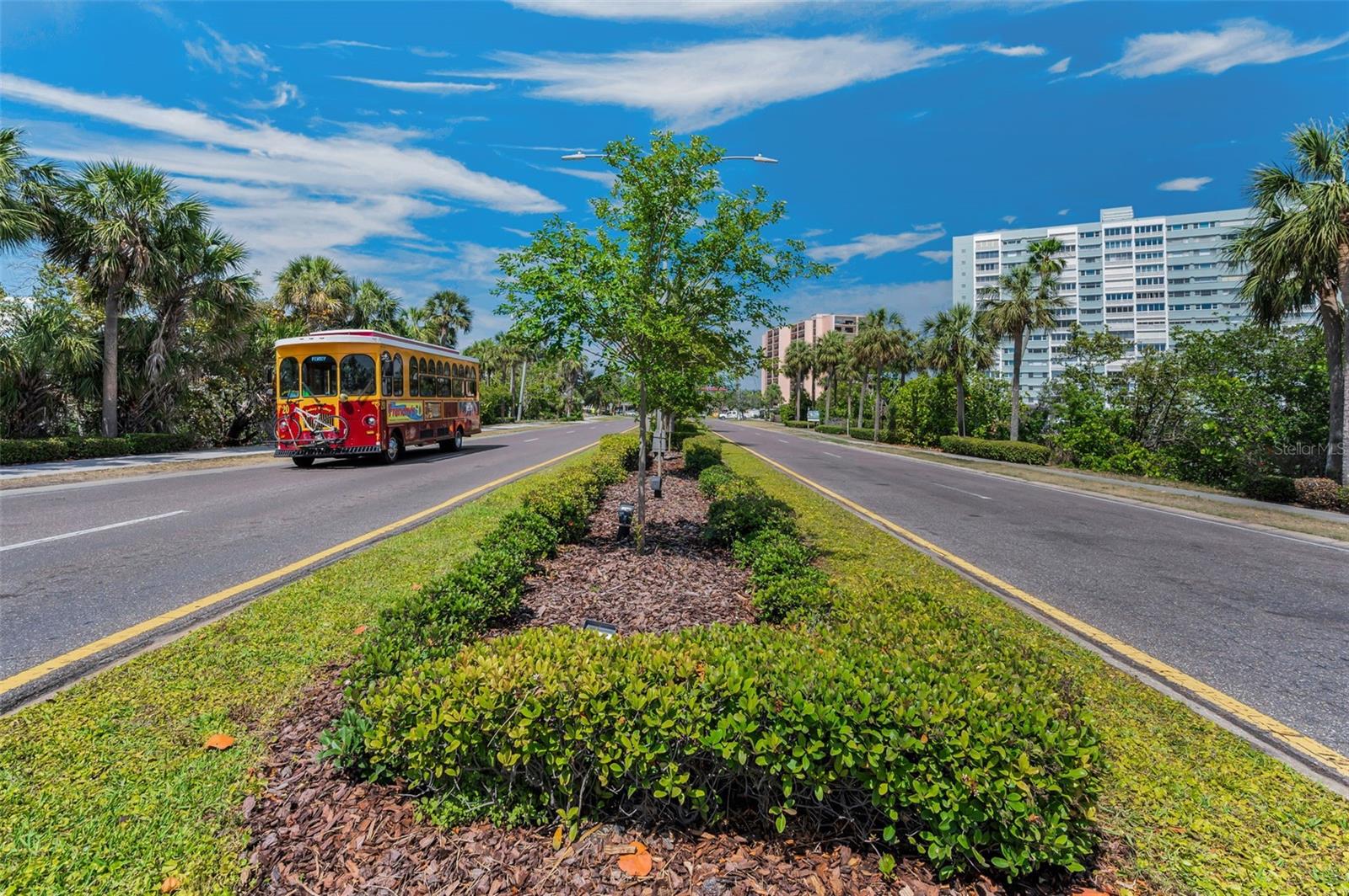Jolly Trolley will take you to the beaches!