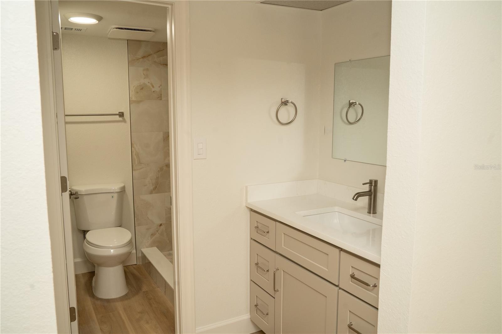 Bathroom in primary bedroom