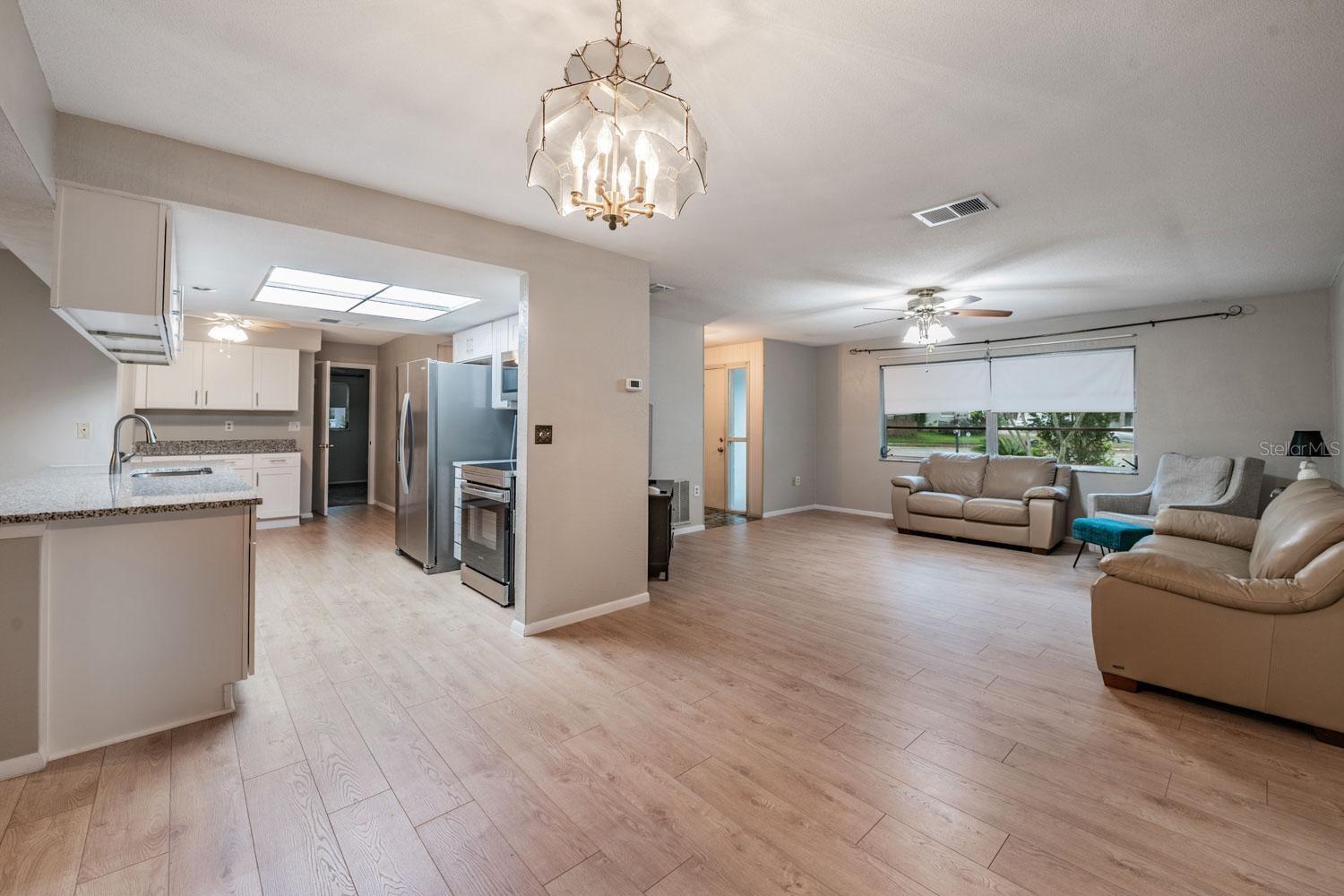 View of living spaces