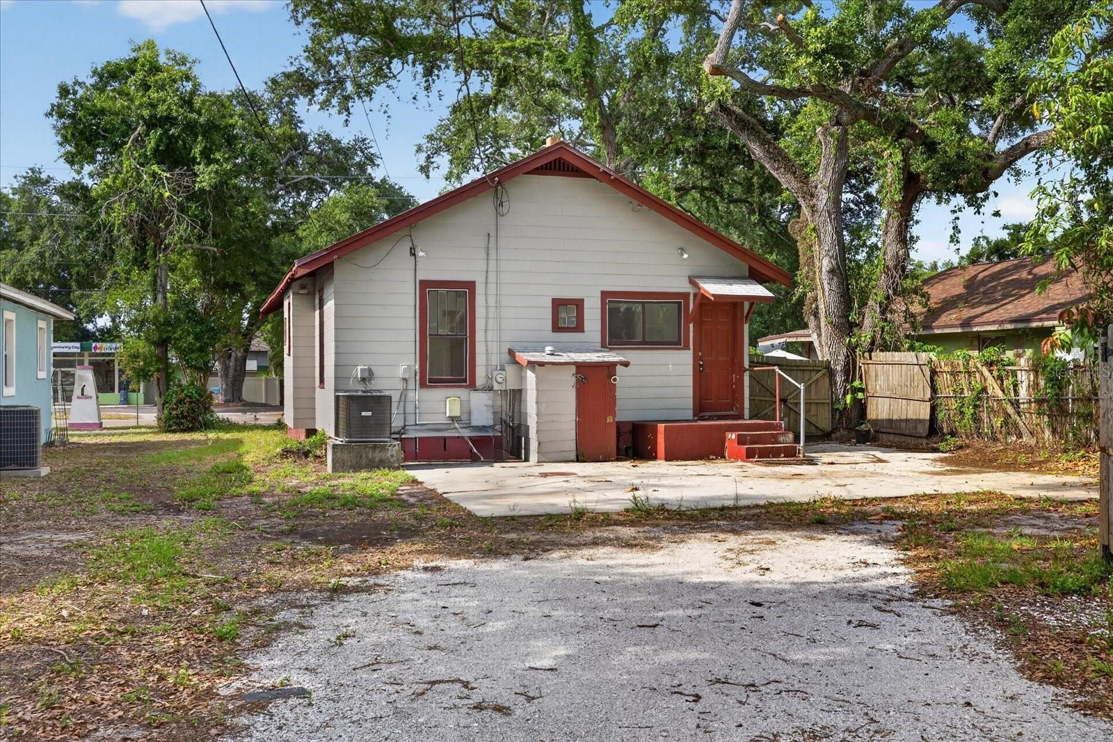 Back of Bungalow House