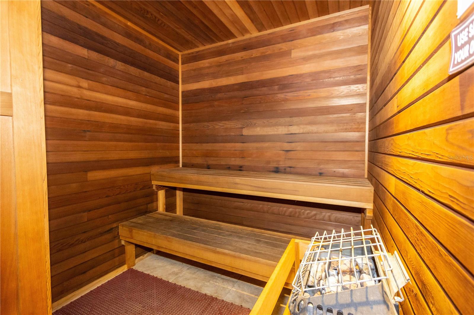 Ladies and Mens room each have a sauna- great for after a work out in the fitness center