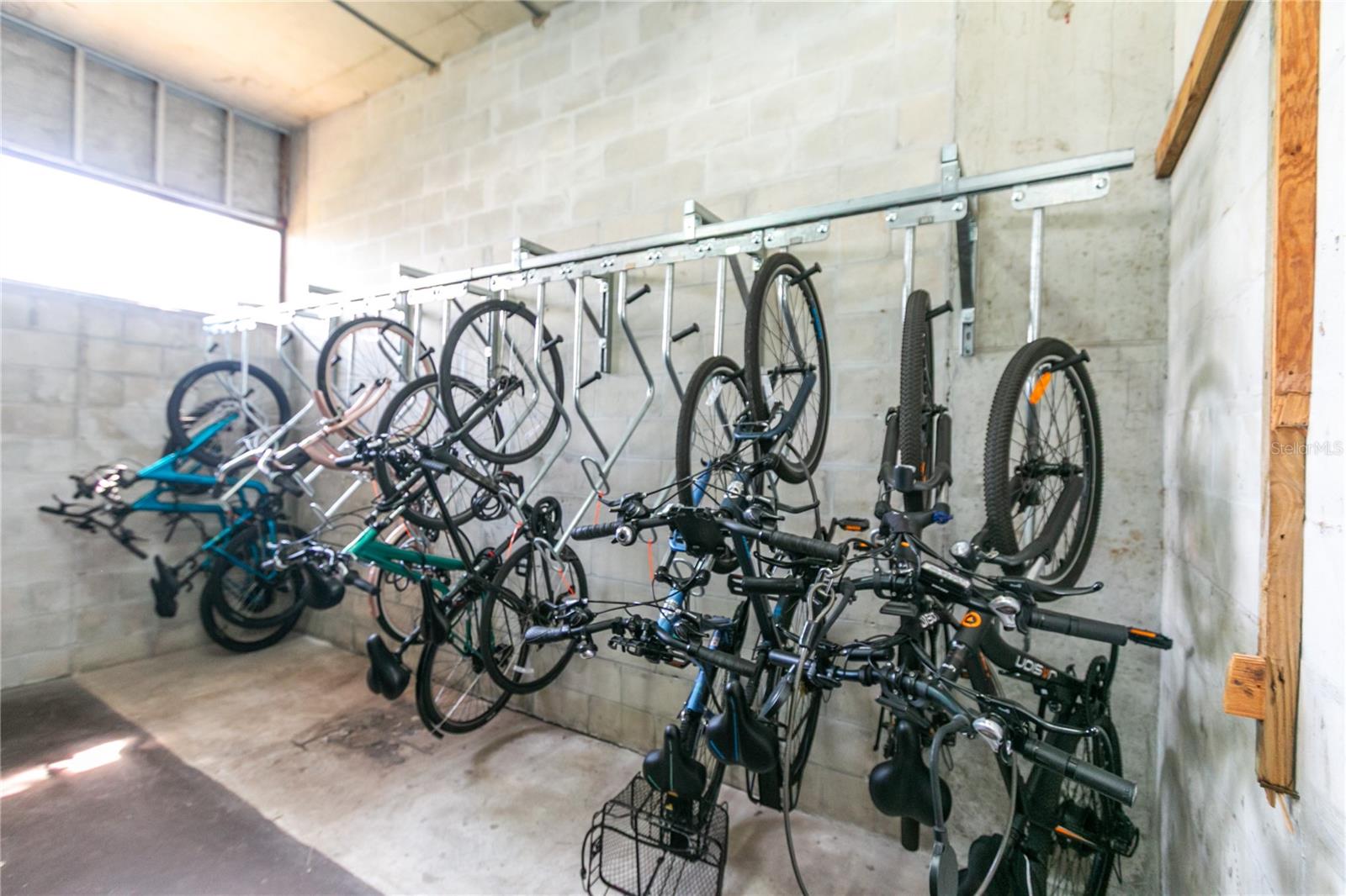 Each unit comes with a storageBike Room unit.
