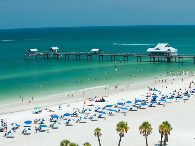 Clearwater Beach just a mile away