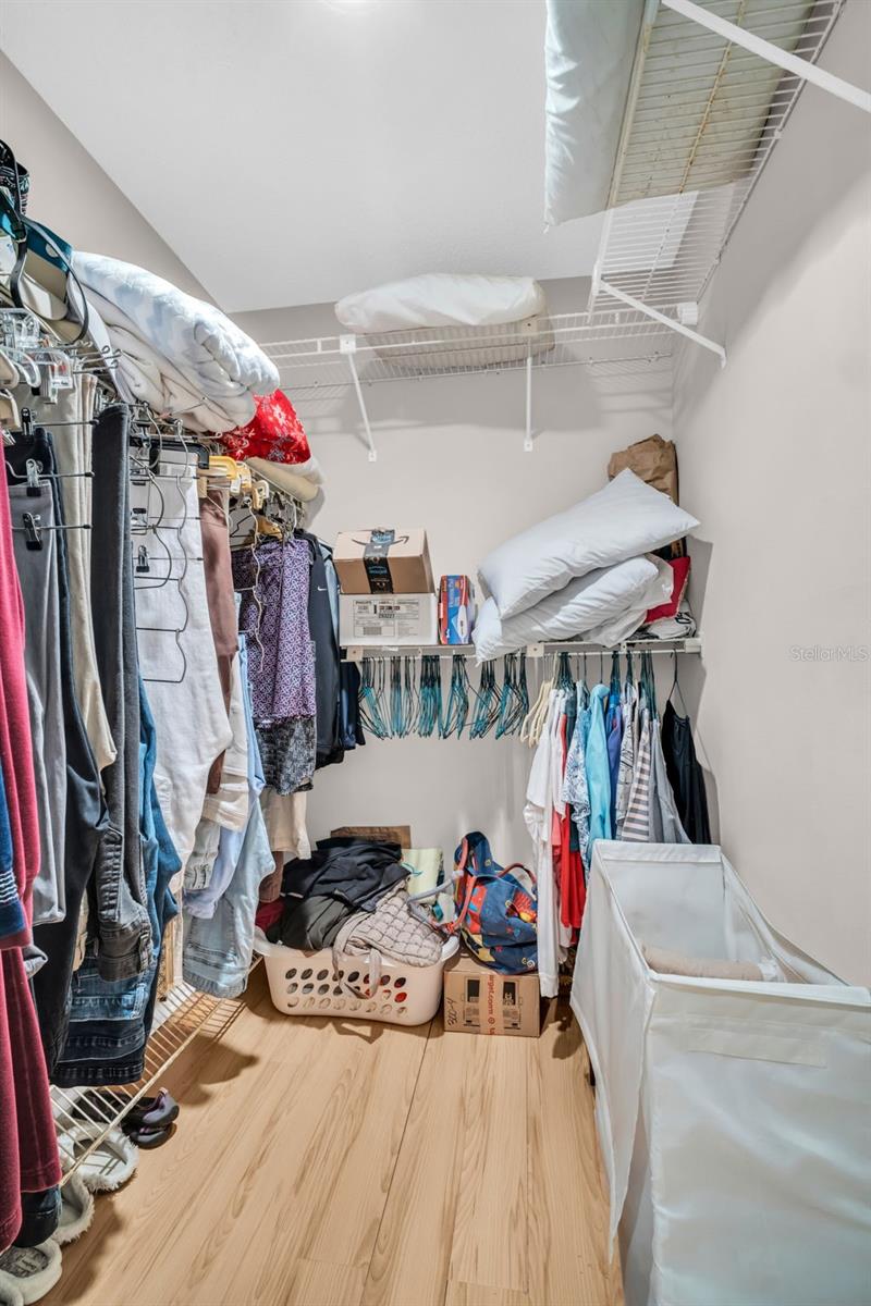 Large walk in closet and w a second built in~
