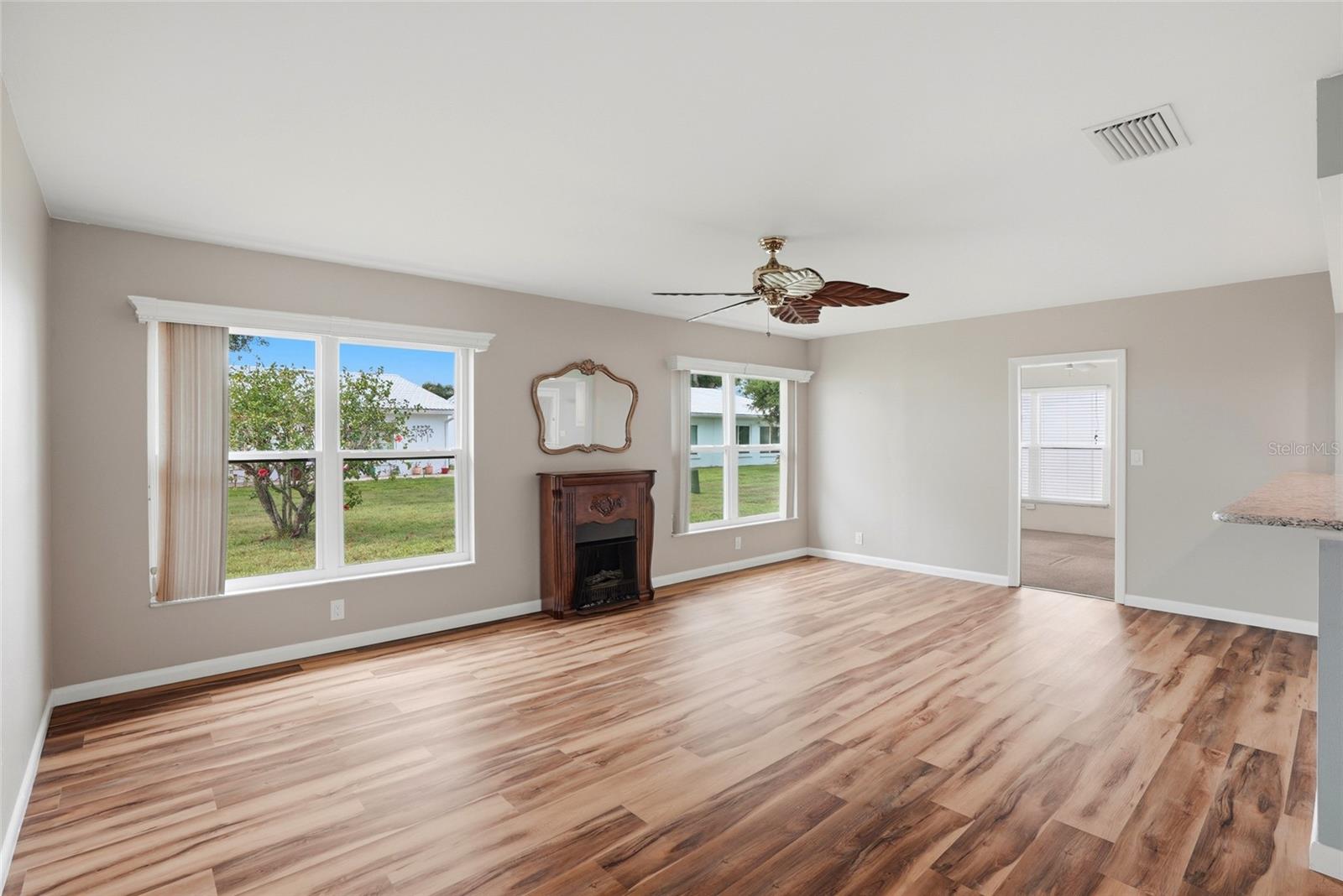 This is a great area for a dining table or sitting area.