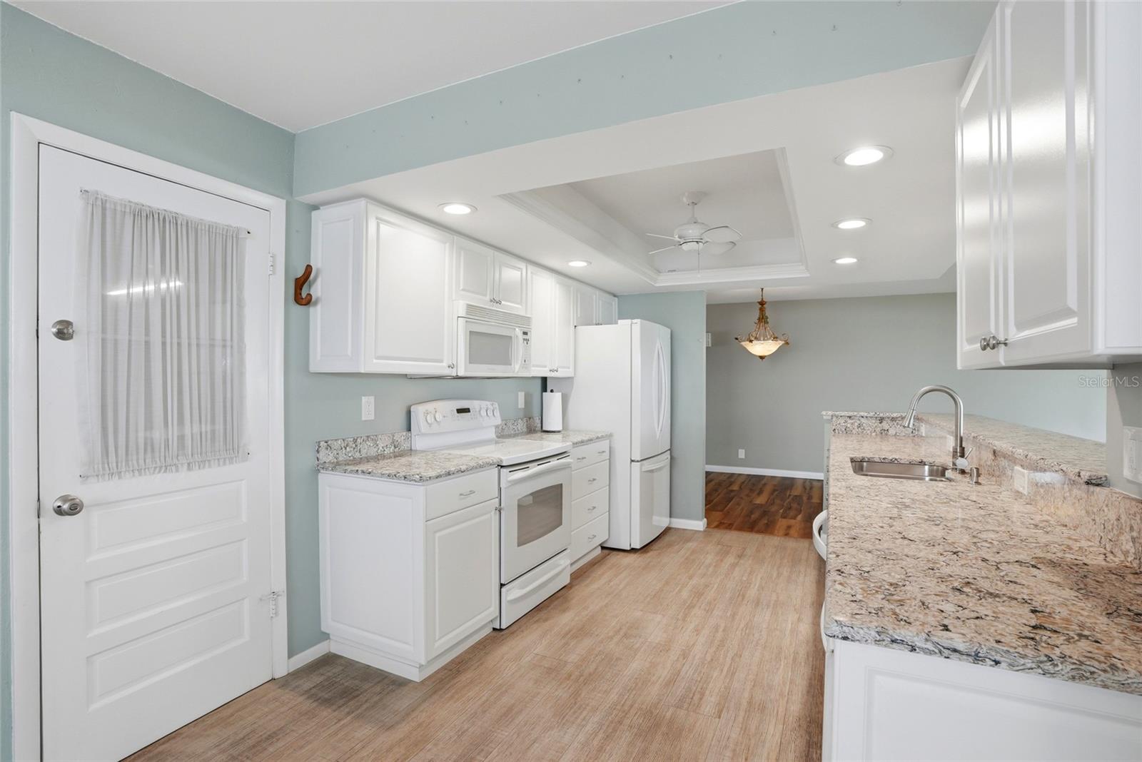 Garage is just off of the kitchen