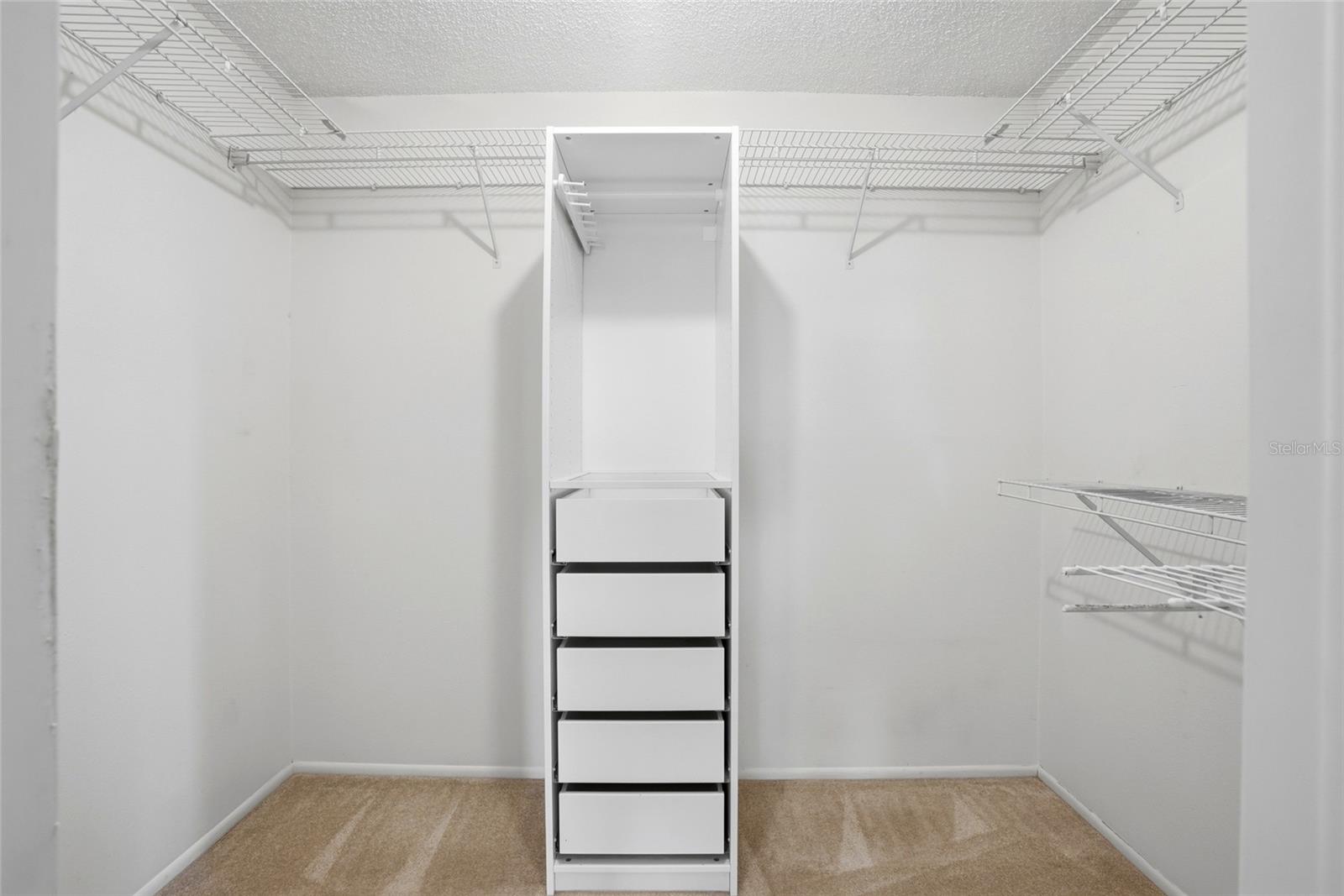 Large walk in closet