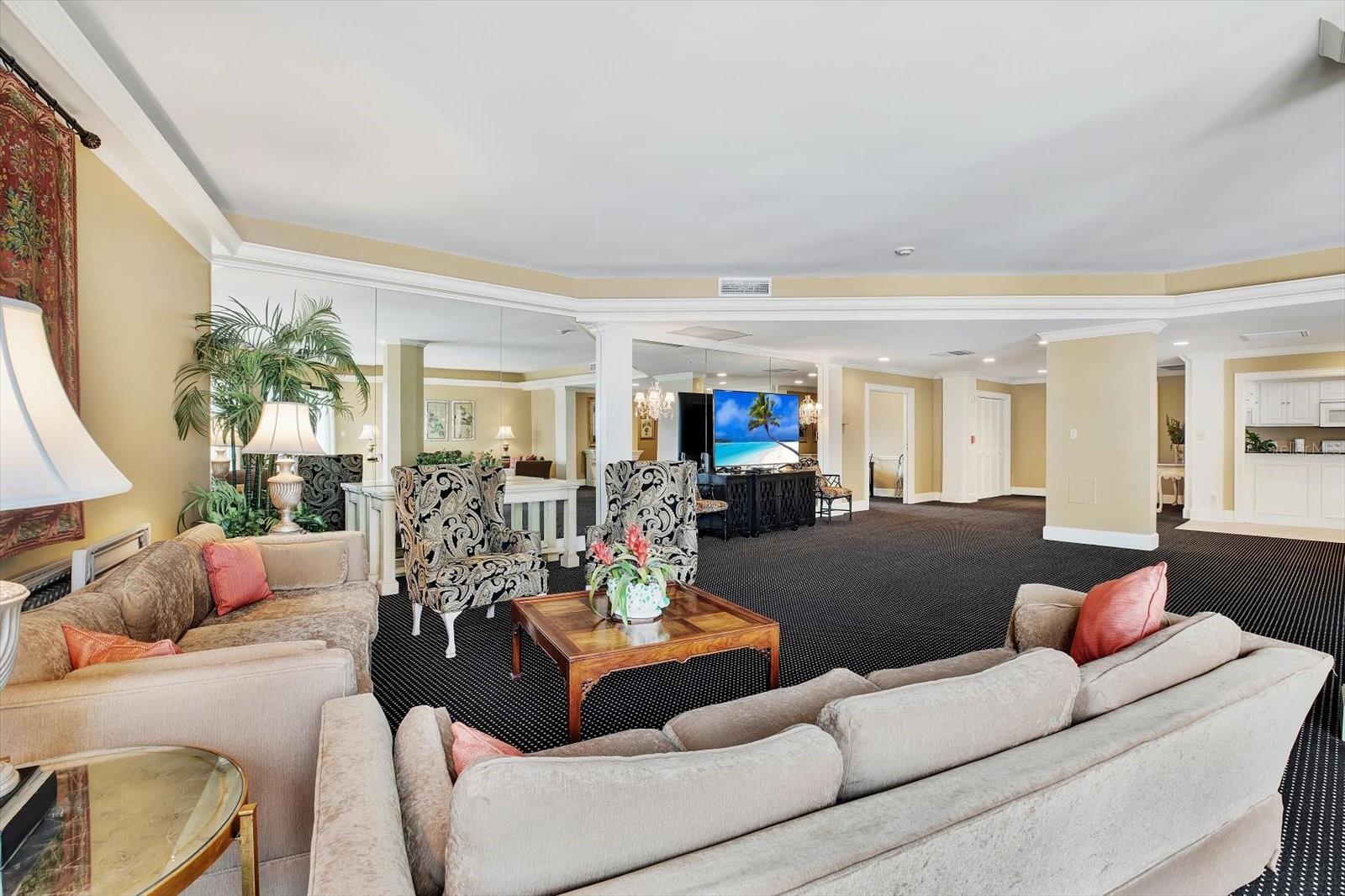 Club house called the Ambassador room.