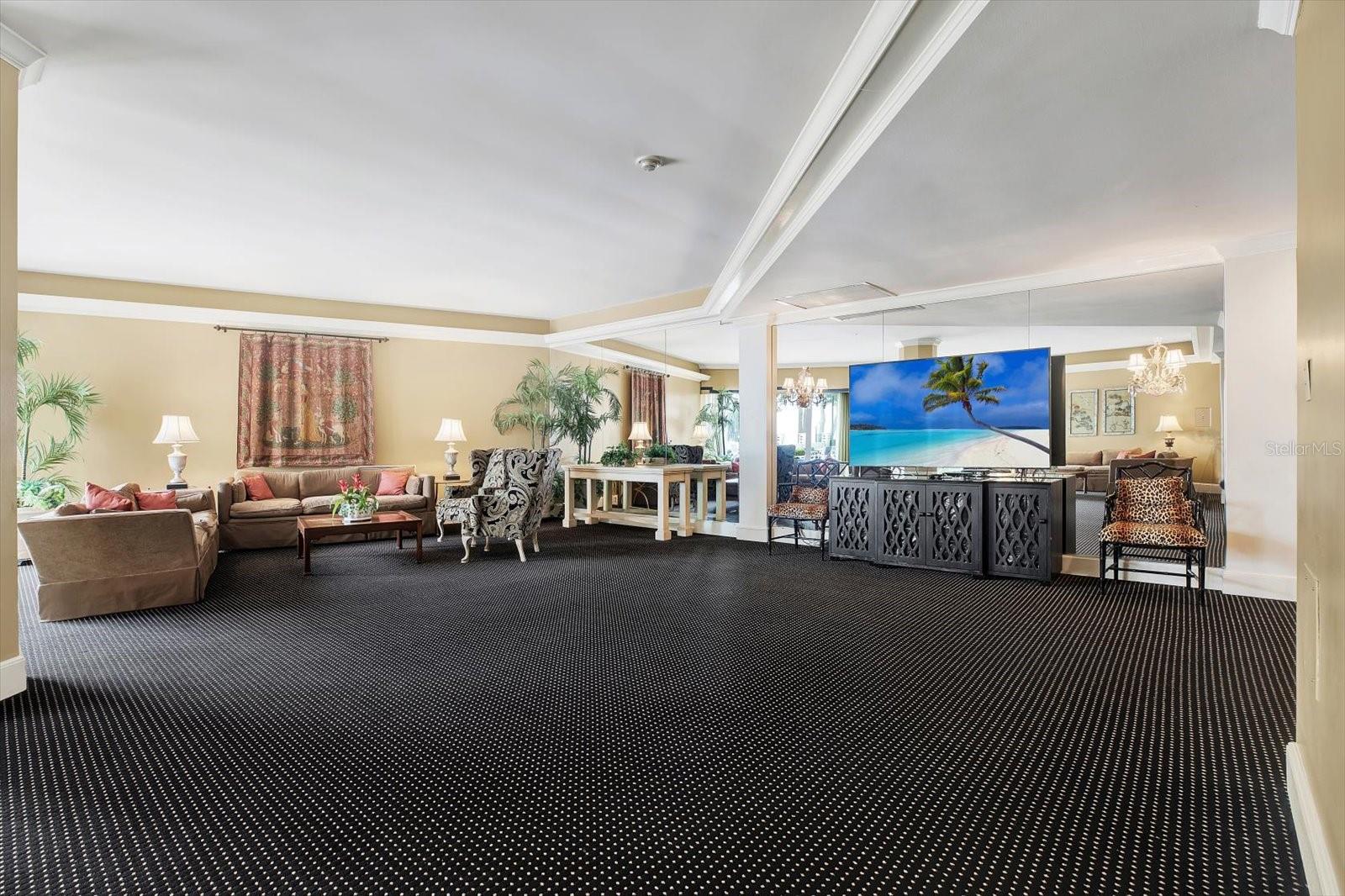 Club house called the Ambassador room.