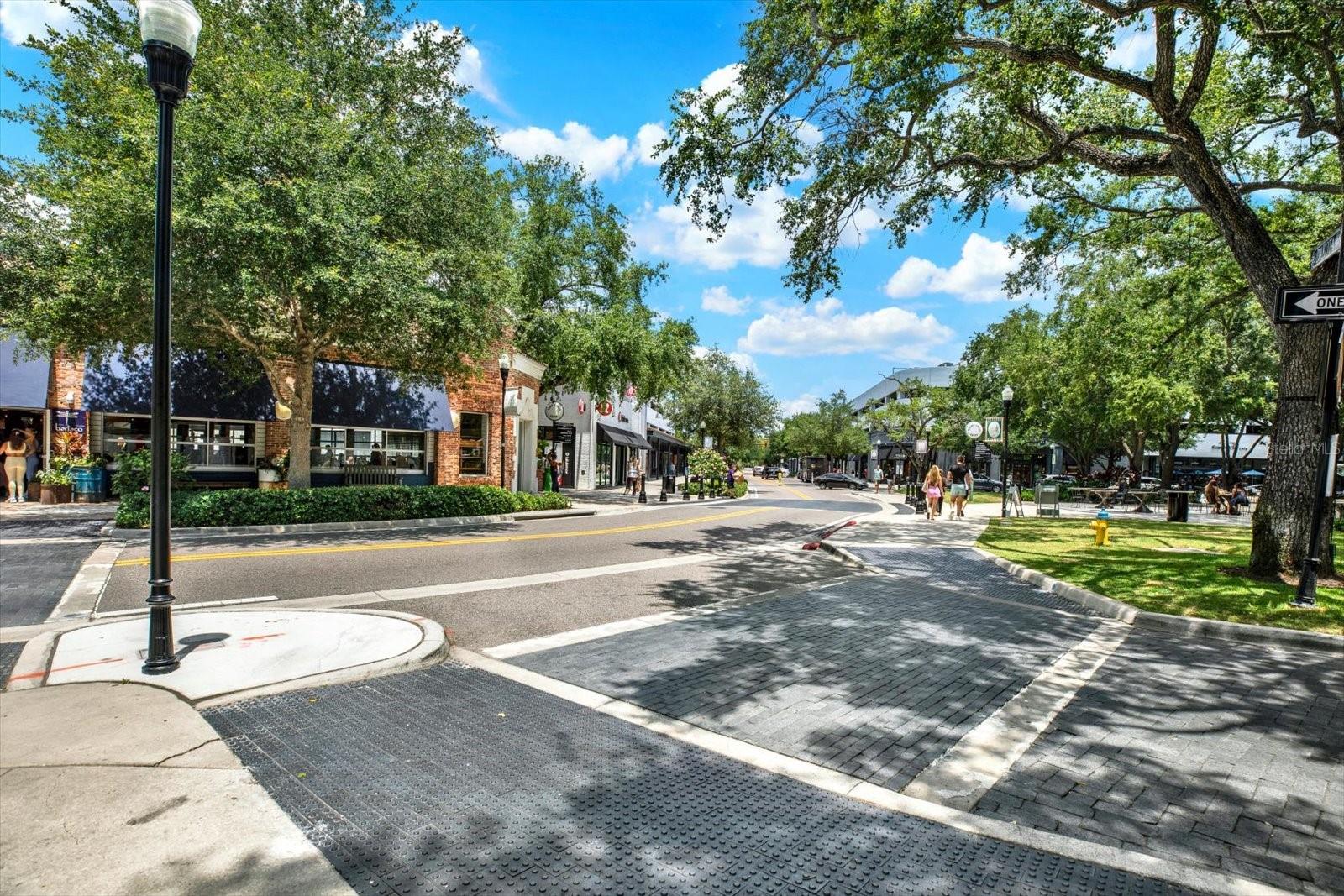 Shopping and dining at Hyde Park.
