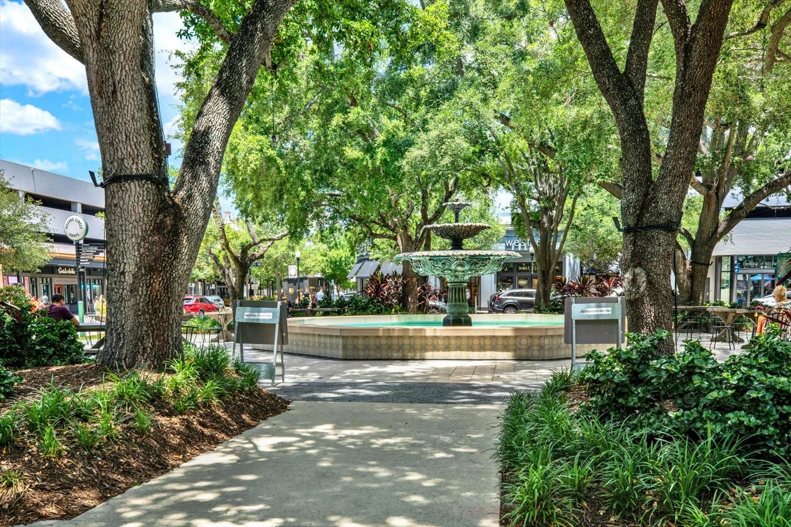 Shopping and dining at Hyde Park.