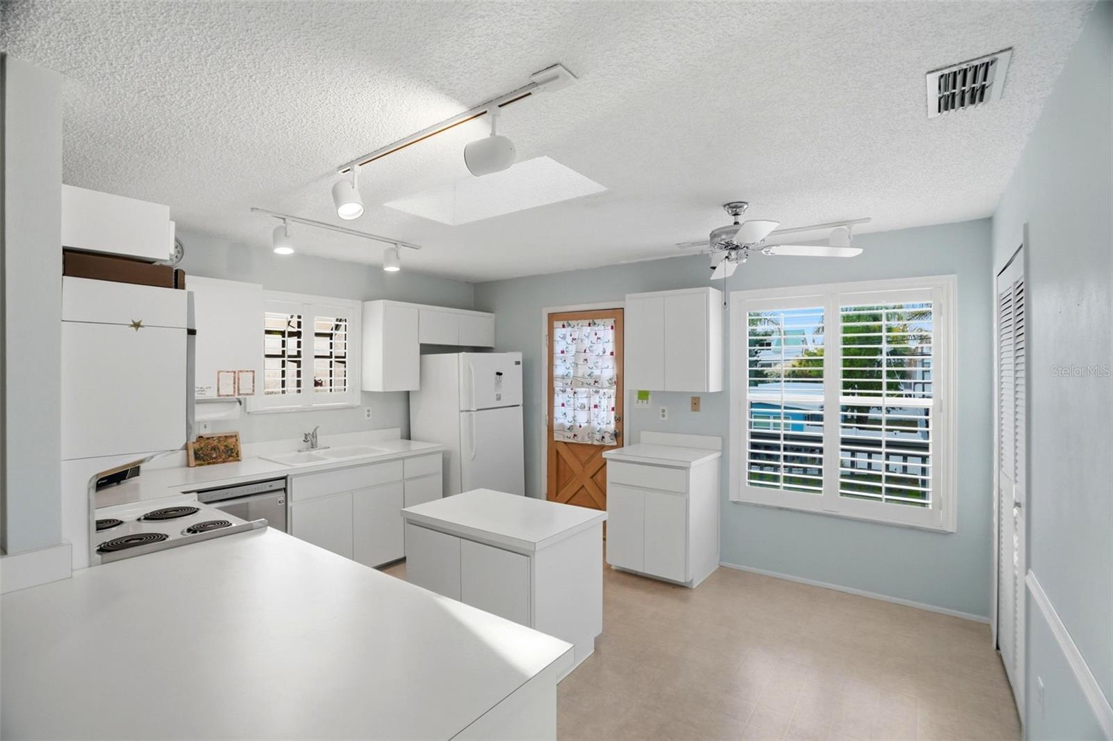Open island kitchen