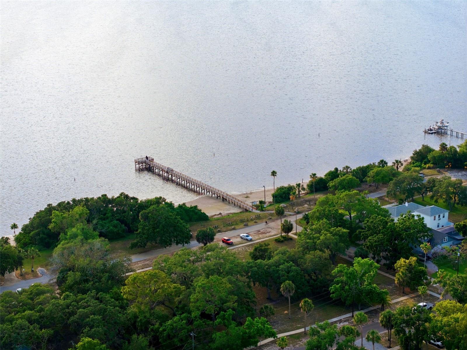 Park and fishing pier