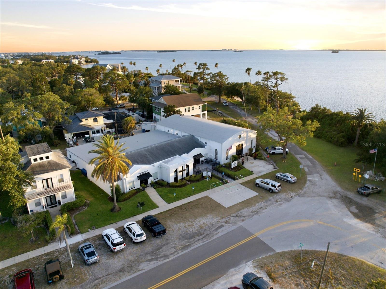 Iconic waterfront church hosts lots of outdoor weddings