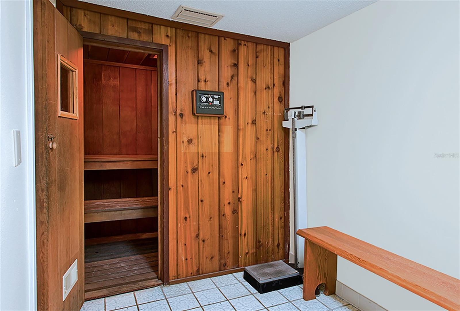 Community sauna.