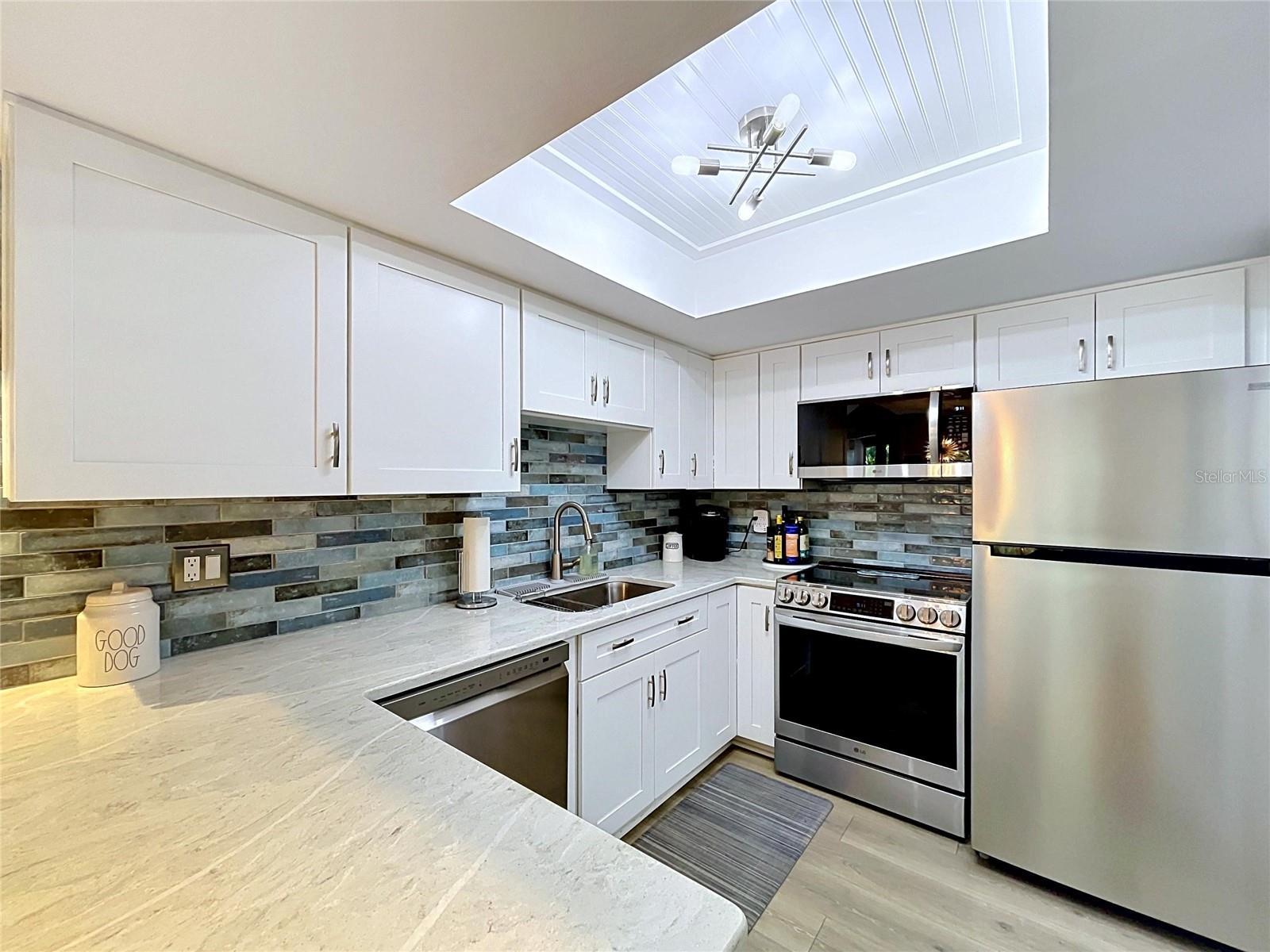 Tiled backsplash