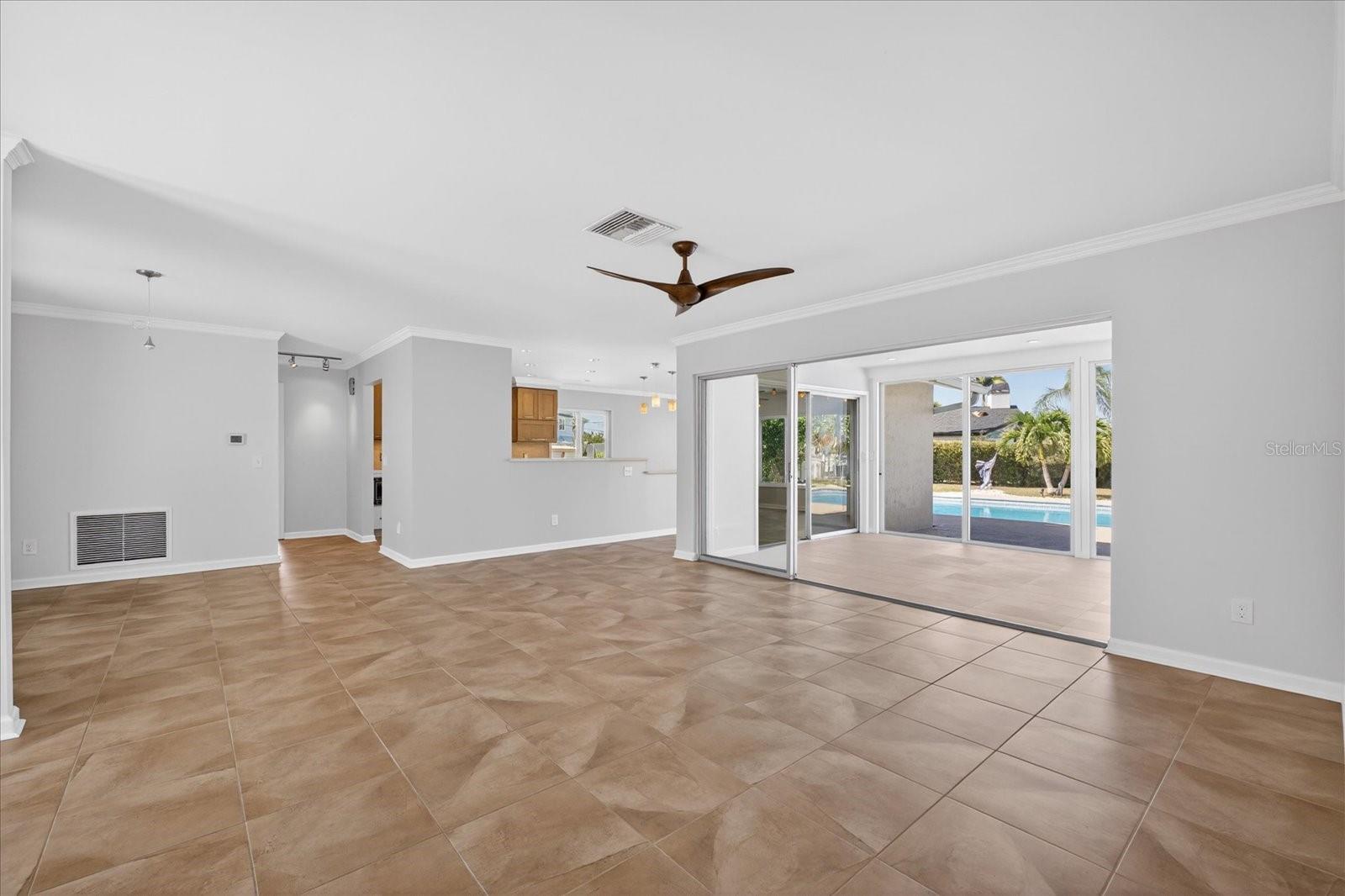 Wide open floor plan. Light and bright with amazing water views thoroughout the home!