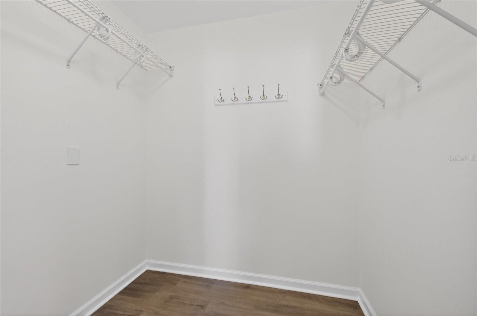 Primary walk-in closet