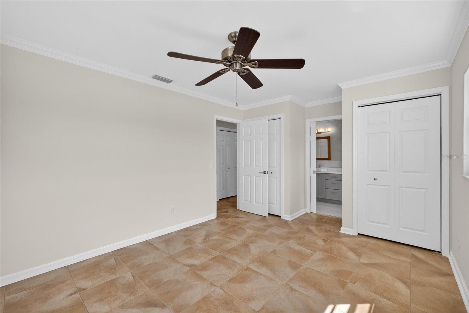 Guest bedroom with "Jack and Jill" entry to the Main bath