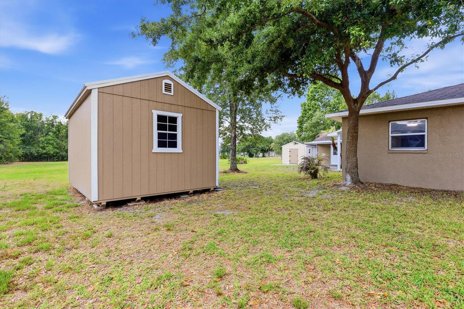 View from south side of house/yard