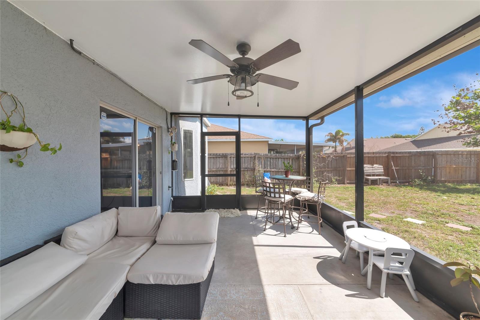 Screened lanai