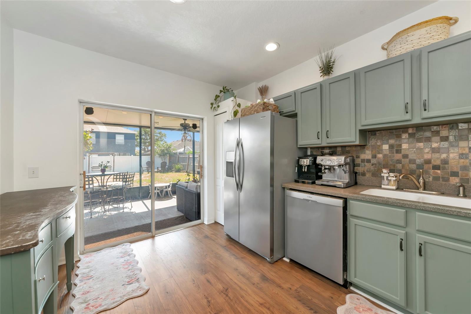 Kitchen leads to lanai