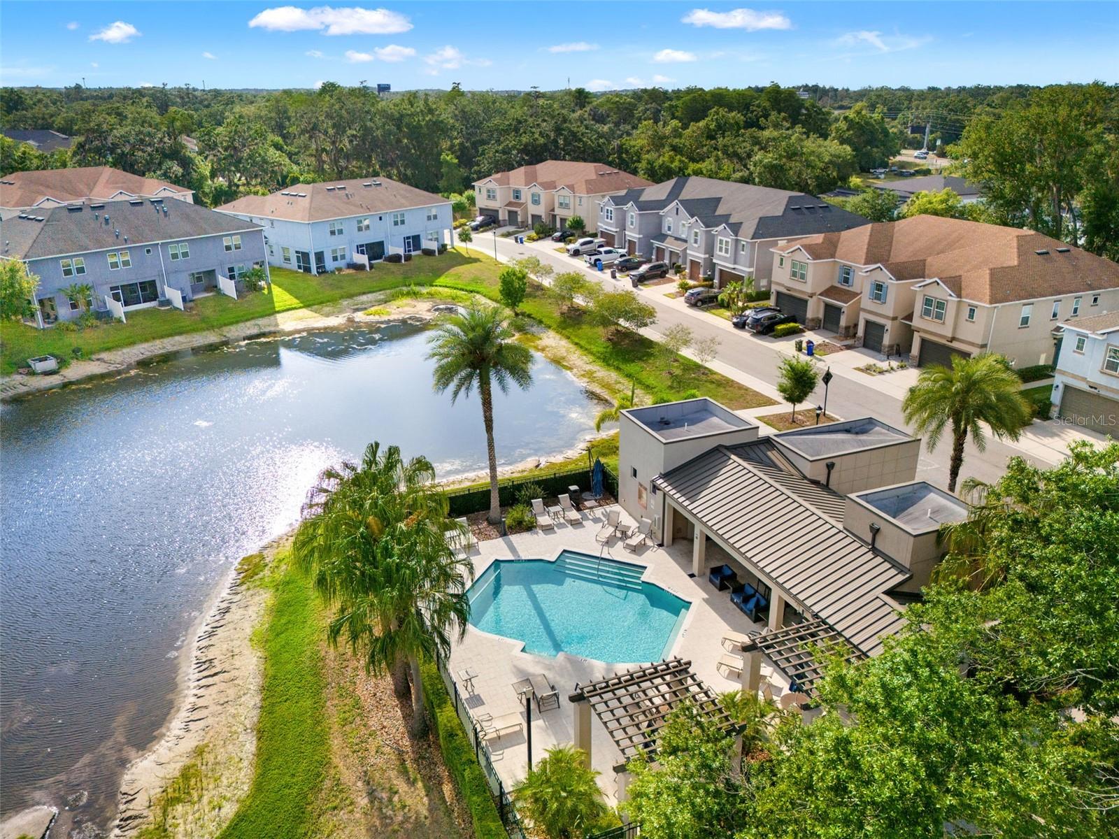 Aerial View of Pool