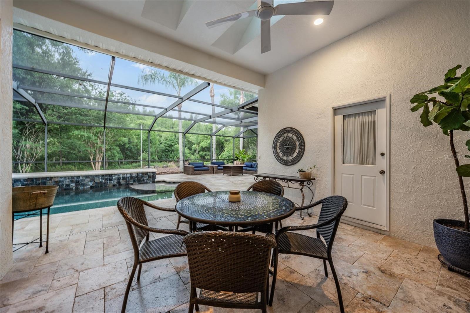 Covered Lanai with Ceiling Fan