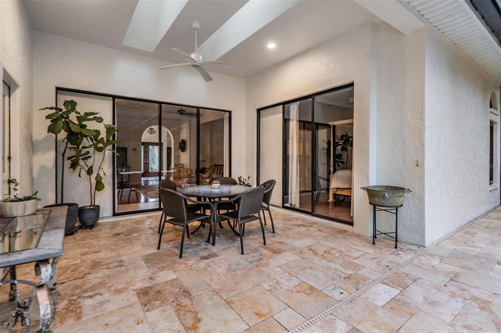 Covered Lanai with Ceiling Fan