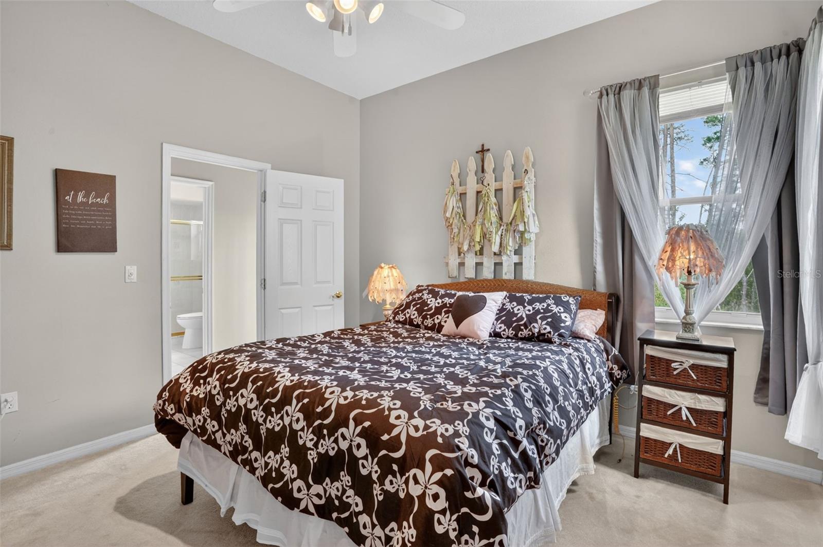 In law suite bedroom with walk in closet and private entrance