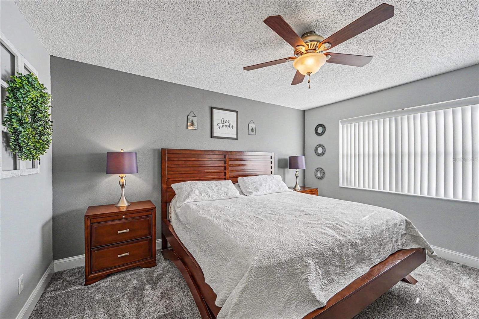 Primary bedroom with natural lighting