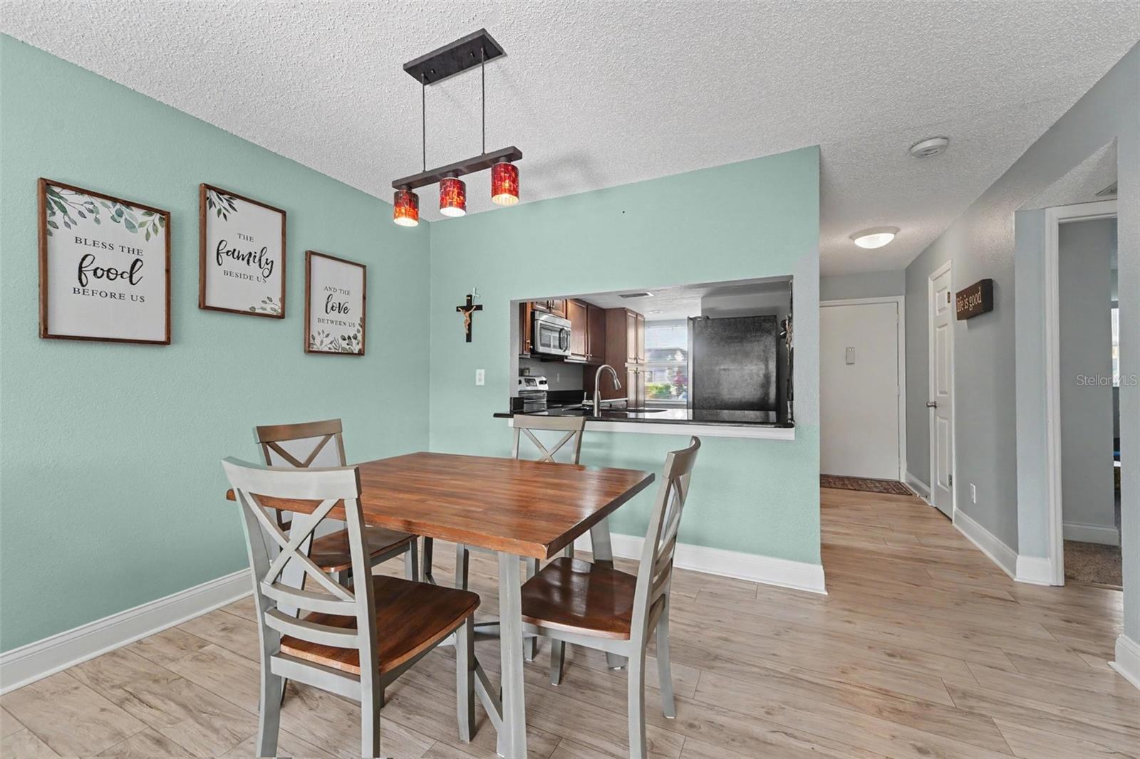 Dining and hallway to front door