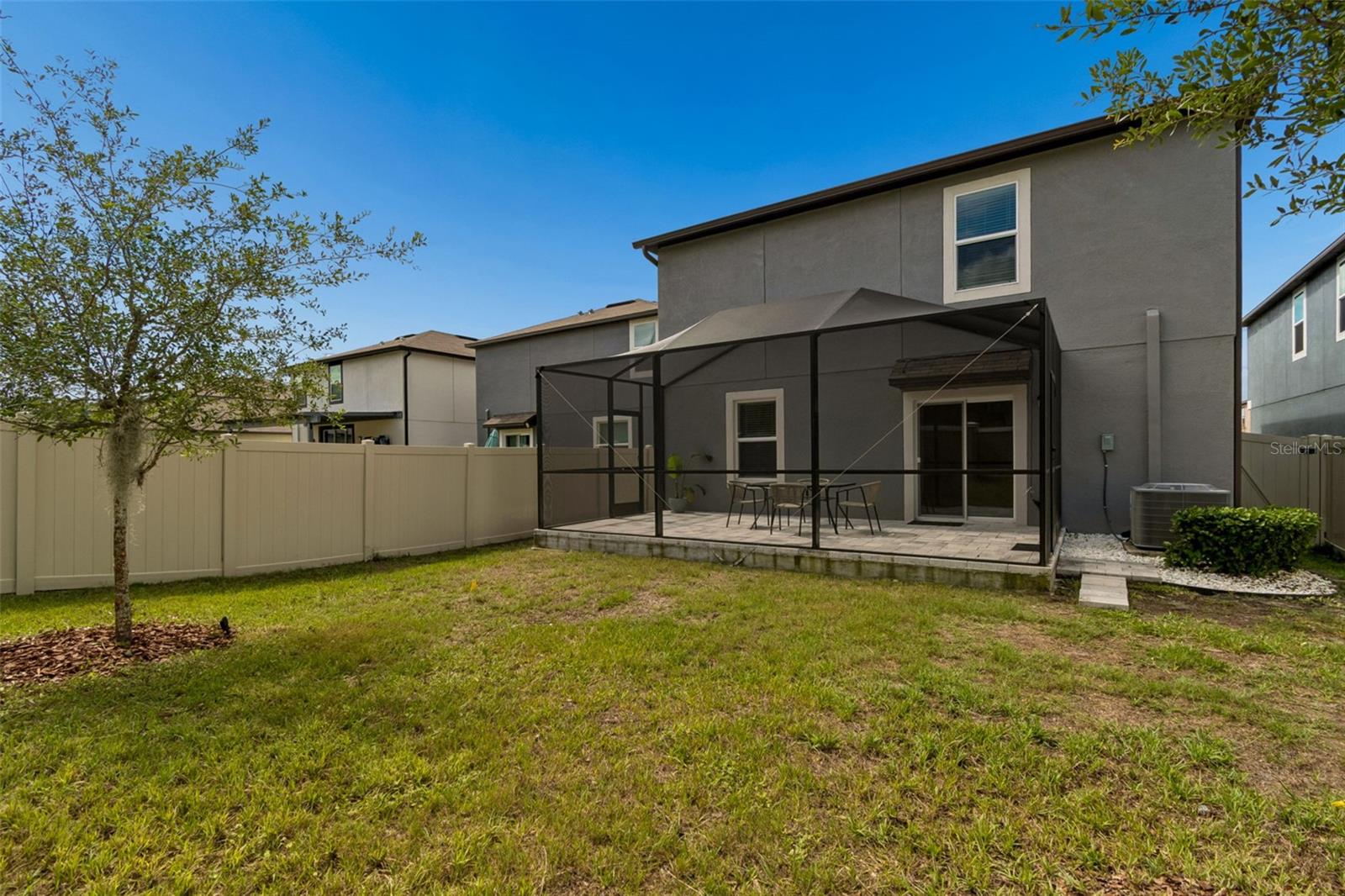 Large backyard