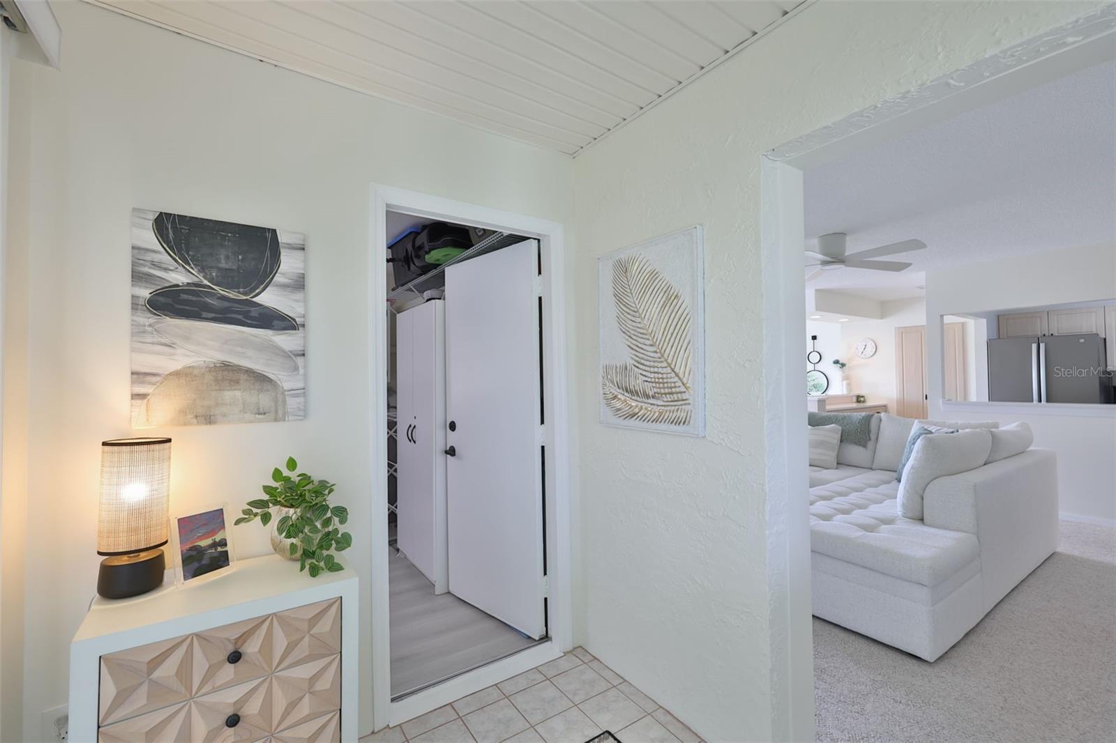 Foyer leading into the Laundry Room